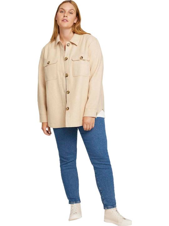 Γυναικείο Soft Camel Melange Overshirt
