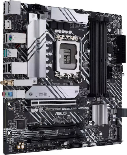 Asus Prime B660M-A WiFi D4 Motherboard Micro ATX με Intel 1700 Socket 90MB1AE0-M0EAY0