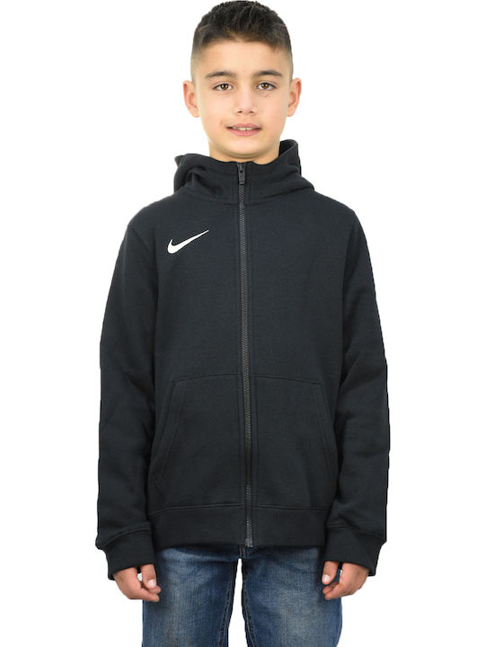 Athletic Kids Sweatshirt Cardigan Cotton with Hood Black Park 20