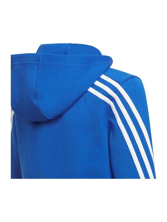 Детски Суичър Жилетка с Качулка и Джобове Син Future Icons 3-Stripes