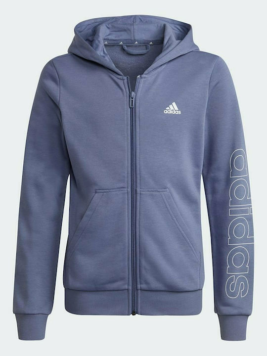 Kinder-Sweatshirt Strickjacke Flieder Essentials