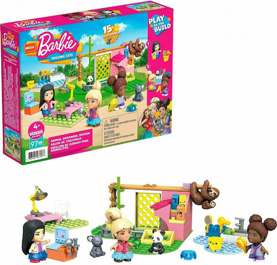 Mega Bloks Barbie Bauklötze Tierarztpraxis Für Tiere Für 4+ Jahre 97Stücke