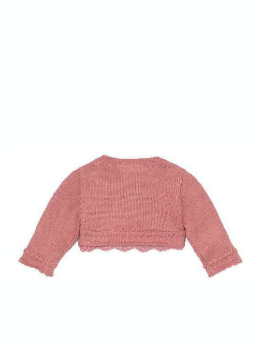Kids Cardigan Knitted Pink