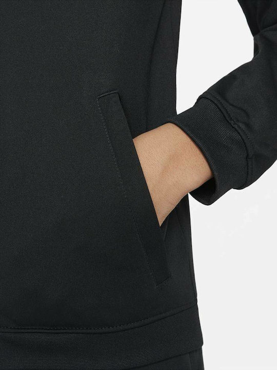 Athletic Kids Cardigan Dri-Fit Knitted Black Academy 21
