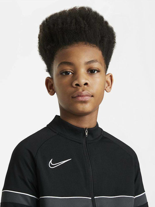 Athletic Kids Cardigan Dri-Fit Knitted Black Academy 21