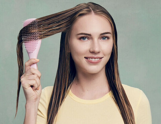 Tangle Teezer The Wet Detangler Fine & Fragile Βούρτσα Μαλλιών Pink Dust
