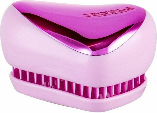 Tangle Teezer Compact Styler Hair Brush Baby Doll Pink Chrome