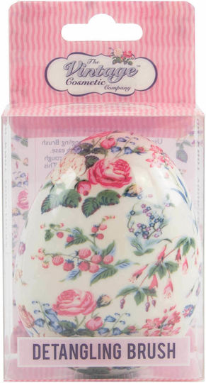 The Vintage Cosmetic Company Perie Floral Pentru Descurcarea Părului Perie De Păr