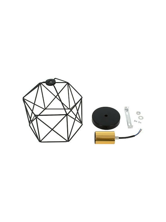 GloboStar Tron Deckenleuchte 18cm Schwarz mit Fassung E27