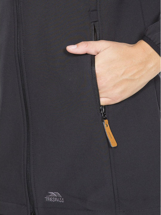 Kristen Lang Damen Parka Jacke mit pelziger Kapuze für Winter Schwarz