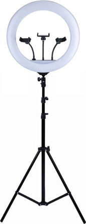 Factory YQ-460B Ring Light 43cm 3200 - 5600K with Tripod Floor and Mobile Holder