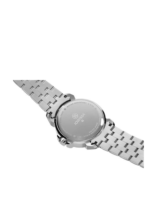 Jowissa Lewy 3 Herrenuhr 42mm Batterie mit Silber Metallarmband