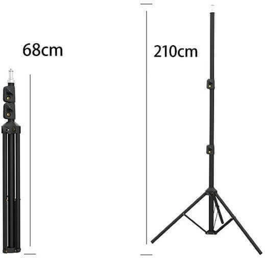 Ringlicht LED 30cm 3200 - 5600K mit Bodenstativ und Handyhalter