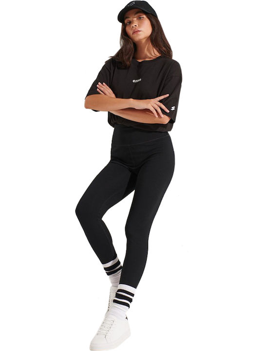 Core Women's Long Training Legging High Waisted Black