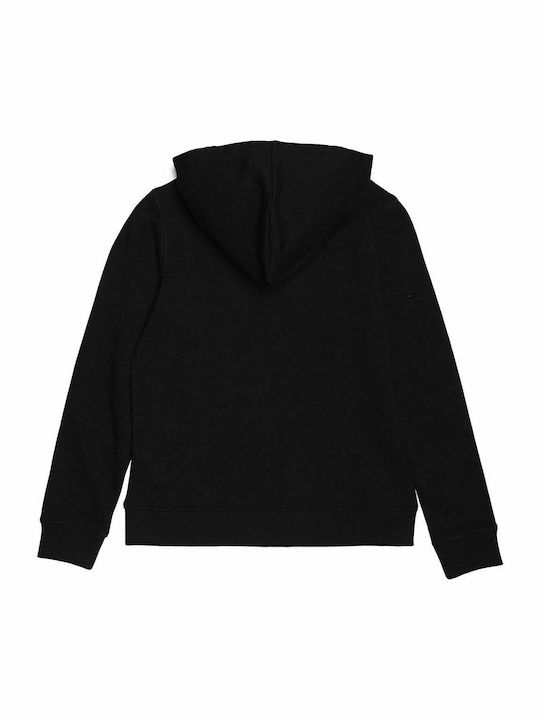 Kids Sweatshirt Cardigan with Hood Black Core