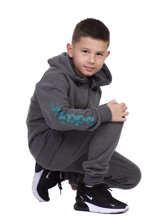 Bluze și Hanorace Pentru Copii Cardigan Cu Glugă și Buzunare Gri