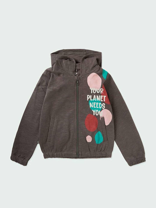 Polar Bluza și Hanorac Pentru Copii Cardigan Gri