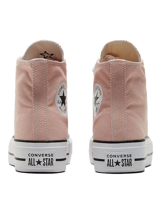 Chuck Taylor All Star Lift Canvas Flatforms Μποτάκια Ροζ