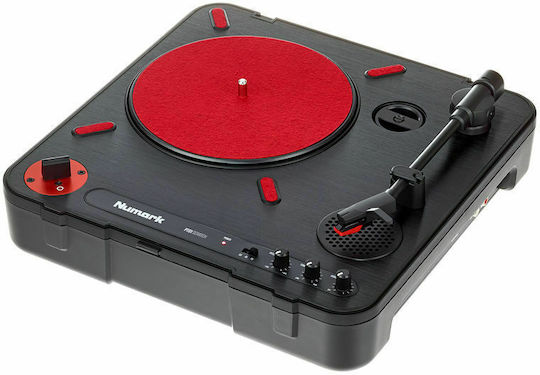 Numark PT01 Scratch Πικάπ με Belt Drive, Προενίσχυση και Ενσωματωμένα Ηχεία Μαύρο