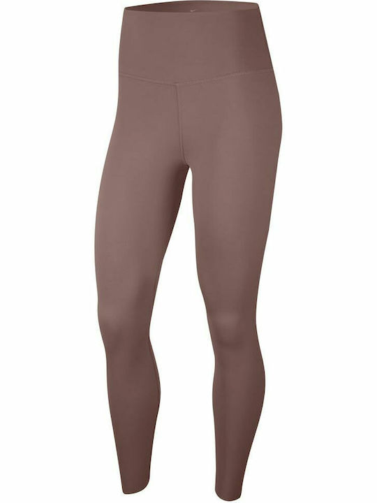 Dri-Fit Luxe Yoga Damen Gekürzte Leggings Für Formendefinition Hohe Taille Lila