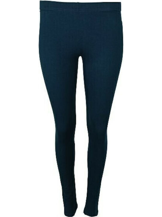 Frauen Lang Leggings Fleece-Beschichtung Marineblau