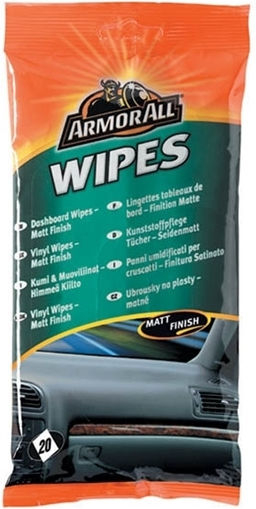 Armor All Dashboard Matt Flow Wipes Cleaning and Polishing Wipes for Car Dashboard 20pcs