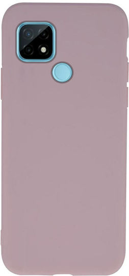 Matt Back Cover Σιλικόνης 1.2mm Powder Pink (Realme C21)