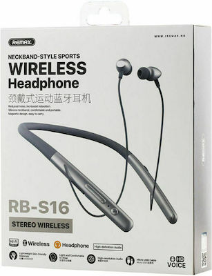 Remax RB-S16 In-ear Bluetooth Handsfree Earphones with Sweat Resistance Silver