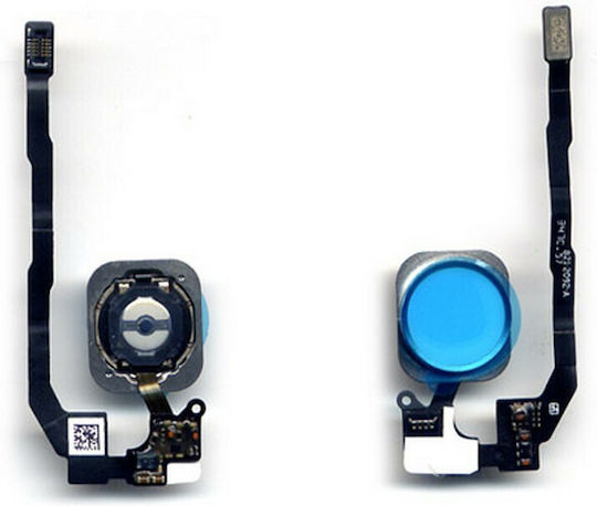 Καλωδιοταινία με Κεντρικό Πλήκτρο χωρίς Finger Print Sensor Λευκό (iPhone 5S/SE)