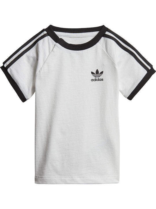 Детска тениска Бял 3-Stripes