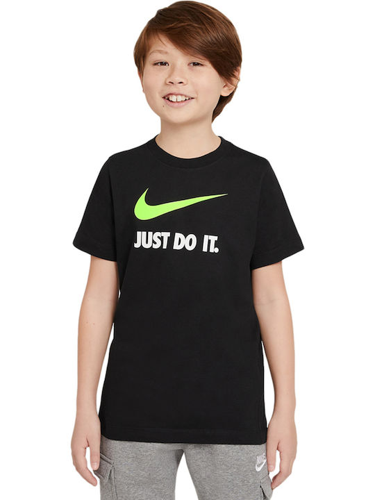 Kids' T-shirt Black SWOOSH