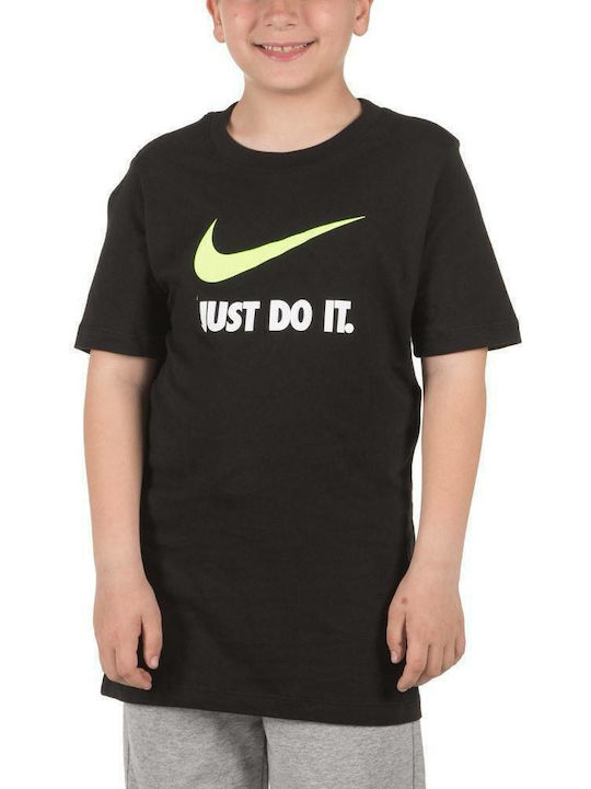 Kids' T-shirt Black SWOOSH