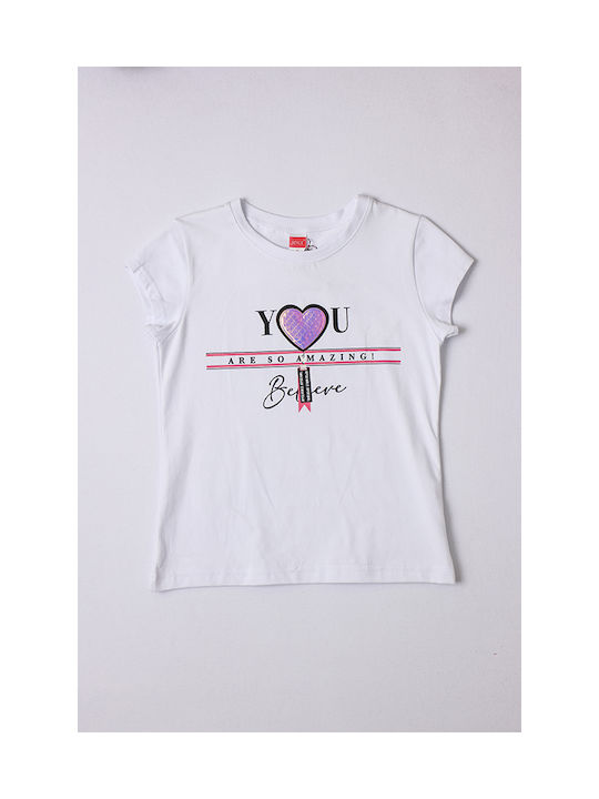 Joyce Kids T-shirt White You are so Amazing