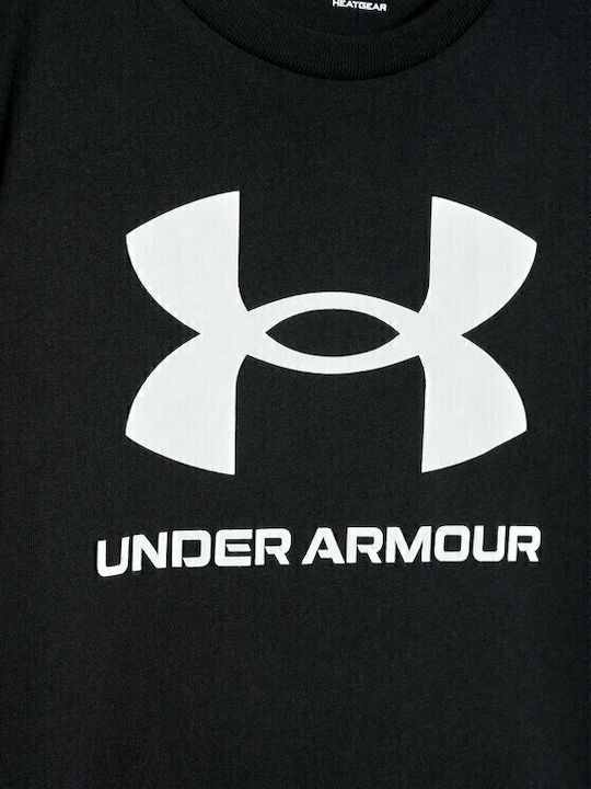 Παιδικό T-shirt Μαύρο Sportstyle Logo Ss