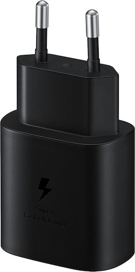 Samsung Charger Without Cable with USB-C Port 25W Power Delivery Blacks (EP-TA800N Retail)