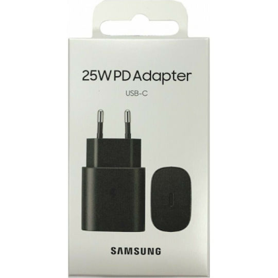 Samsung Încărcător Fără Cablu cu Port USB-C 25W Livrarea energiei Negruς (EP-TA800N Retail)