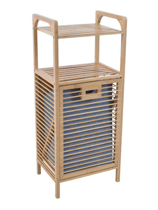 Ankor Bamboo Laundry Basket 40x30x95cm Gray