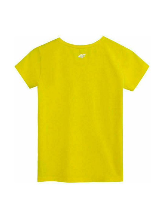 4F Kinder-T-Shirt Gelb