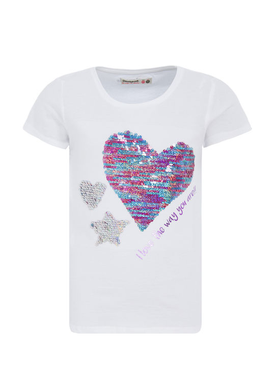 Desigual Tricou pentru copii Alb