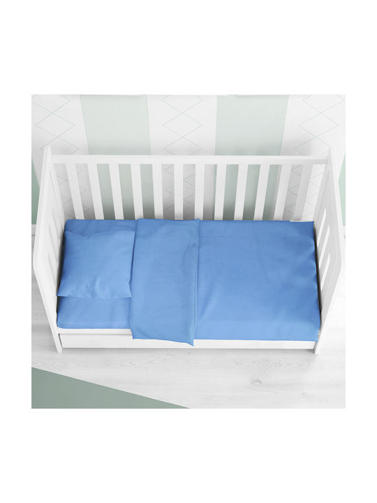 Dimcol Solid Baby Bettlaken Für Krippe Baumwolle Angepasst Sky Blue 70x140cm 1916118406249882