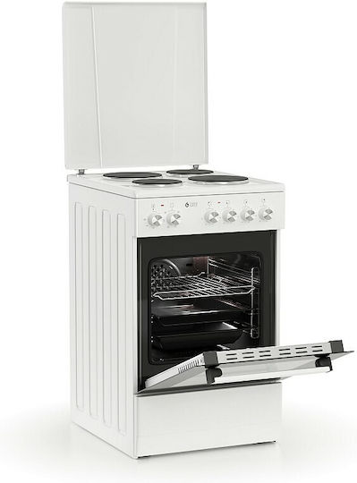 Thermogatz TGS E50 WH Aragaz 47lt cu Plite Emailate L50cm. White