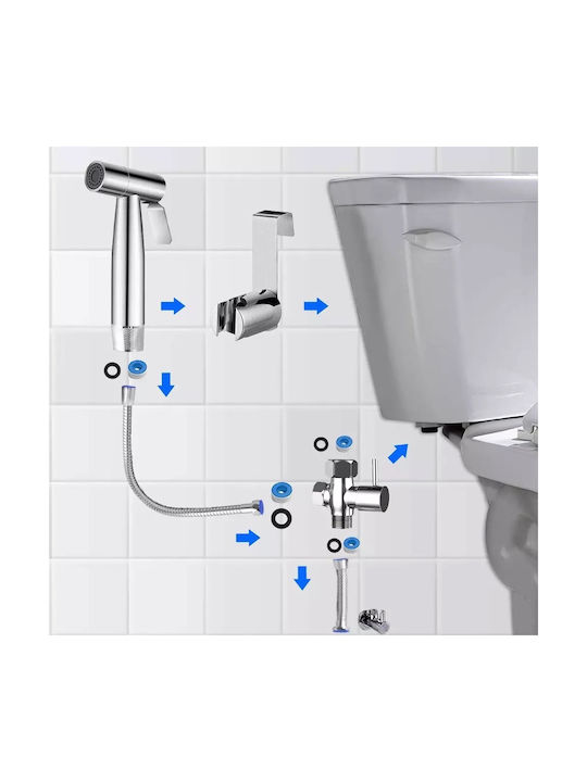 Mellrain T103 Bidet Set Silver