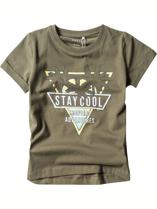 Kids' T-shirt Khaki