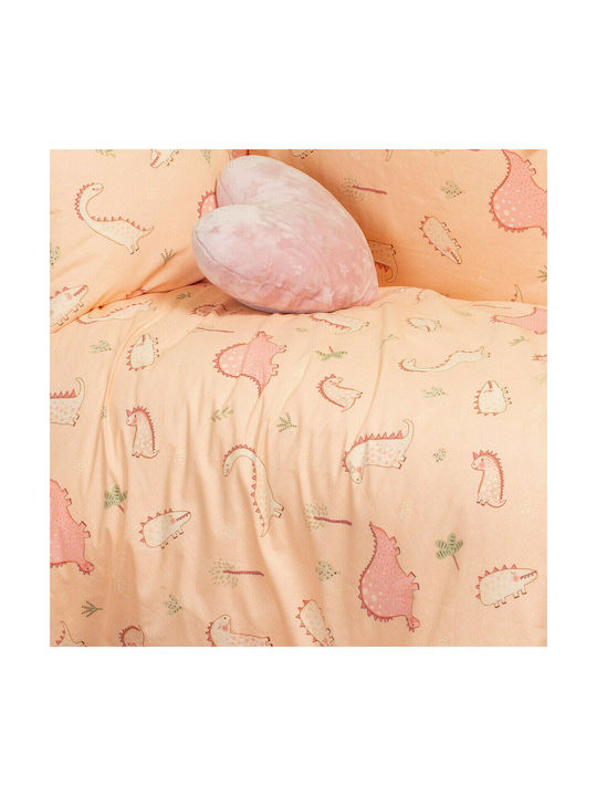 Melinen Zoo Girl Baby Sheet Crib Cotton Pink 120x170cm 2000044404