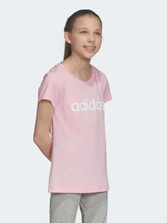 Tricou pentru copii Roz Essentials Linear