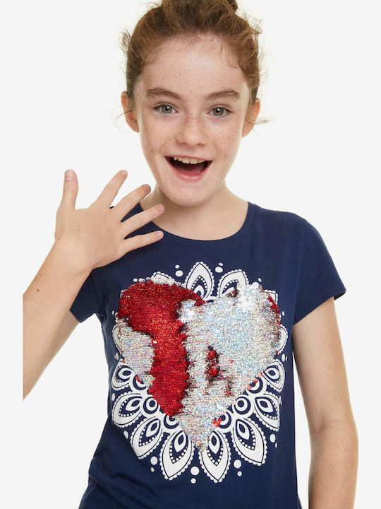 Kids' T-shirt Navy Blue Dover