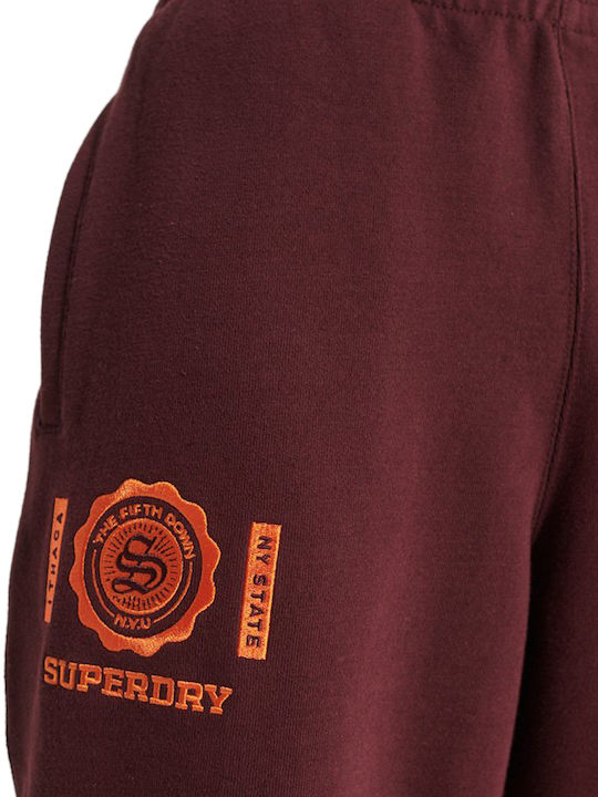 The 5th Down High Waist Sweatpants Jogger Rich Deep Burgundy
