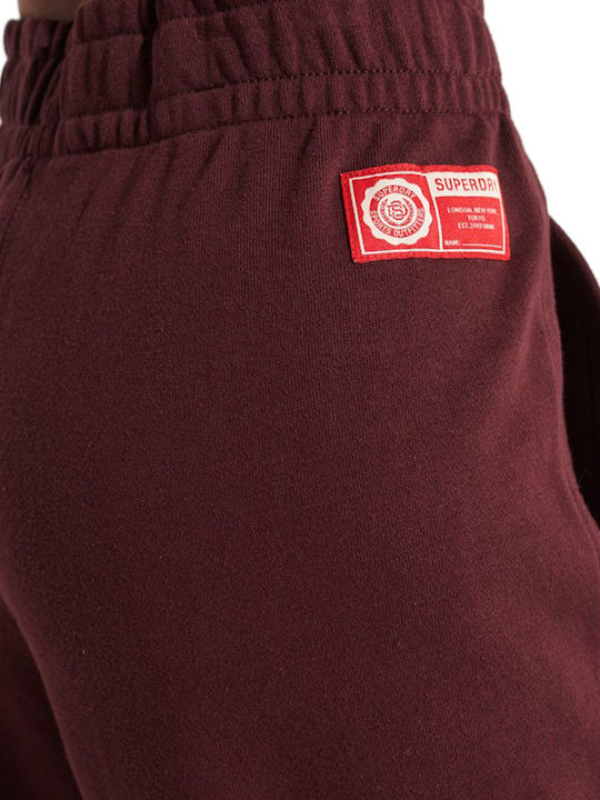 The 5th Down High Waist Sweatpants Jogger Rich Deep Burgundy