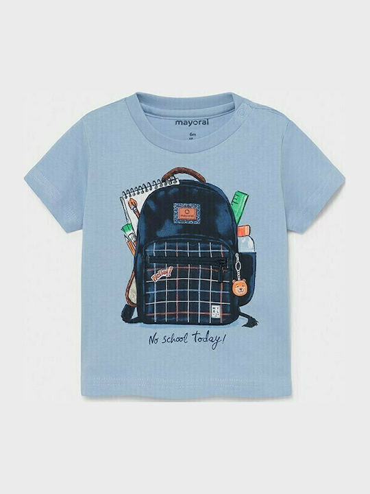 Kids' T-shirt Light Blue No School Today