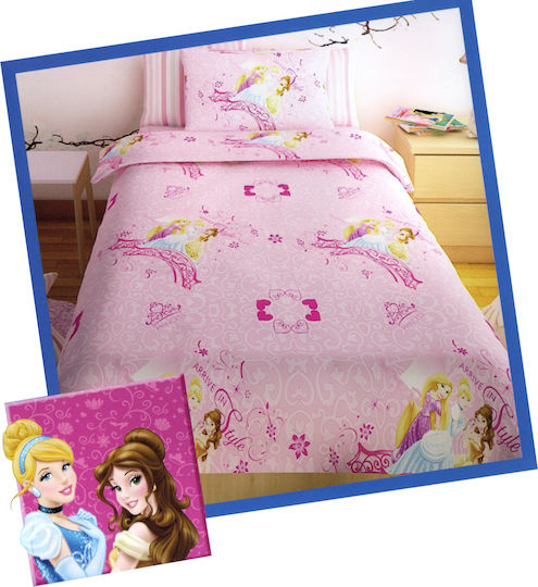 Disney Single Princess Lilac Kids Sheets Set 2pcs Lilac 160x250cm Disney Single Princess Lilac Kids Sheets Set 2pcs Lilac 160x250cm